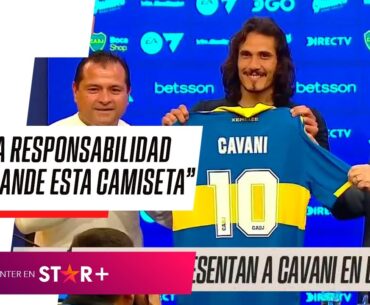 "NO HAY CLUB COMO BOCA...": CAVANI fue presentado en conferencia como nuevo REFUERZO DE BOCA