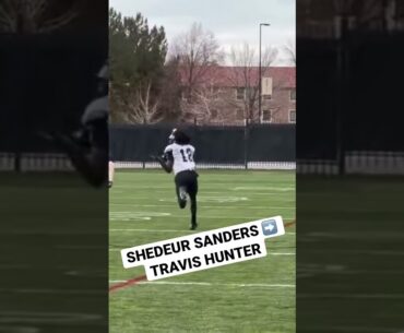 Who is covering Travis Hunter at Colorado's practice??? 🤣 #shorts