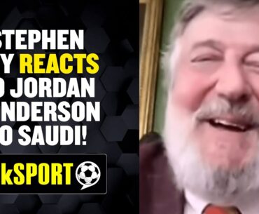 Comedy legend Stephen Fry reacts to Jordan Henderson's controversial Saudi move!