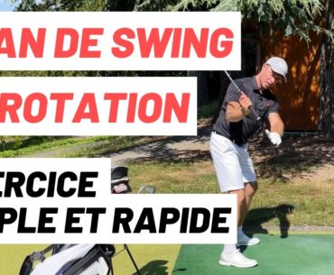 Plan de swing et rotation au golf