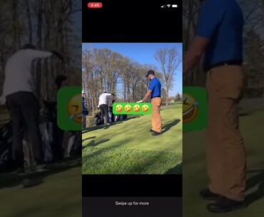 Golfer snaps at friends then SNAPS HIS CLUB! #golf #funnygolf #tomgillisgolf