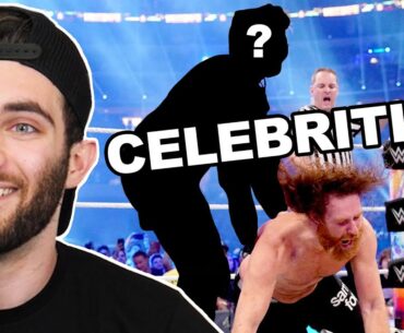 Which Celebrity Was in the WWE Match?