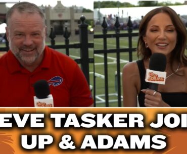 Steve Tasker Joins Kay Adams at Bills Training Camp
