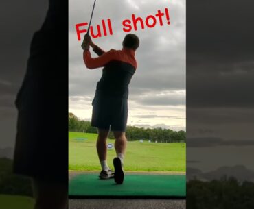 Full Golf Swing and Draw Wedge Update #1 #golf #practice