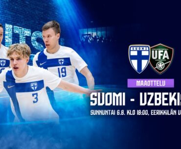 Futsal A-maaottelu | Suomi – Uzbekistan| 6.8. 18.00