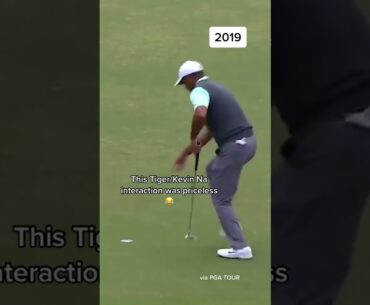 Tiger Woods mocking Kevin Na #shorts #golf #goat