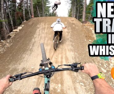 RIDING A BRAND NEW MTB JUMP TRAIL IN WHISTLER!