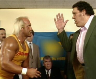 Hogan and Andre nearly come to blows during signing: A&E WWE Rivals Hulk Hogan vs. Andre the Giant