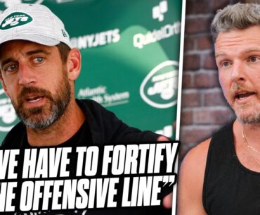 Aaron Rodgers Says Jets OLine "Needs More Consistency," Will They Fortify It? | Pat McAfee Show