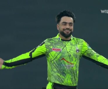 Rashid Khan 3 wickets vs Multan Sultans| 20th Match - Lahore Qalandars vs Multan Sultans