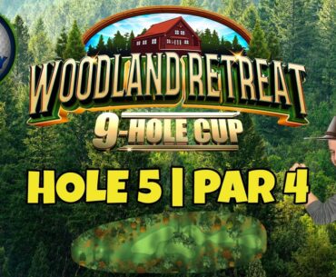 Master, QR Hole 5 - Par 4, EAGLE - Woodland Retreat 9-hole cup, *Golf Clash Guide*