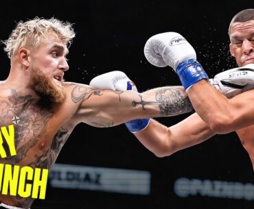 '5TH ROUND KNOCKDOWN!' Jake Paul vs Nate Diaz | Every Punch