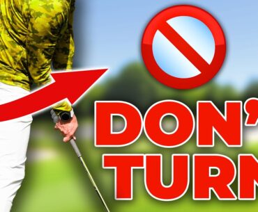 DON'T TURN In The Downswing….. DO THIS Instead!