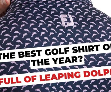 It's Full of Leaping Dolphins - This Golf Shirt is a Stunner!