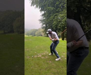 Rate my left handed golf swing #golfswing #lefthanded #golf