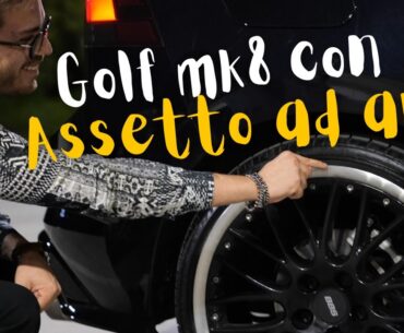 Questa GOLF MK8 con L'ASSETTO AD ARIA è troppo bella. #golf #auto #volkswagen