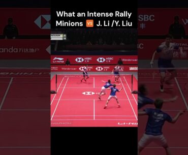 What an INTENSE Rally Minions 🆚 J. Li/Y. Liu #shorts