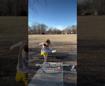 That relateable moment when you find out your girl has a better forehand than you do #discgolf