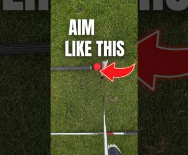 INSTANT AIM FIX! I use this on EVERY SHOT #golf #golftechnique #golftips #golfadvice #golfswing
