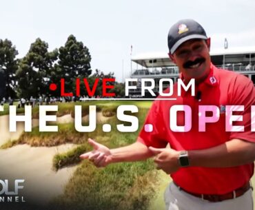 Tall fescue around bunkers could pose a challenge at LACC | Live From the U.S. Open | Golf Channel