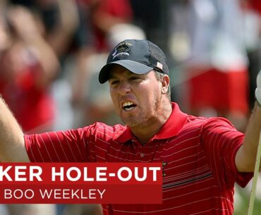 Boo Weekley Holes Bunker Shot, Paul Azinger Pumps Up Crowd | 2008 Ryder Cup