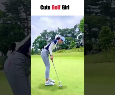 Golf Swing Girl | Girl Golf Swing Slow Motion #golf #shorts