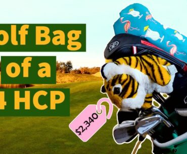 Golf Bag of a Single Handicap Golfer with Titleist, Mizuno, PXG, Wilson and Odyssey
