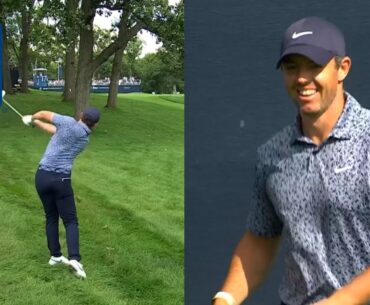 Rory McIlroy's UNBELIEVABLE birdie at BMW Championship