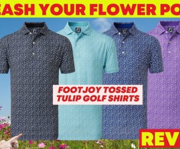 Unleash Your Flower Power with FootJoy's Tossed Tulips Polo