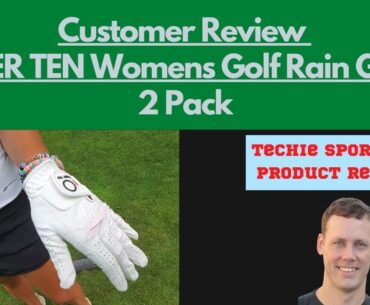 FINGER TEN Womens Ladies Golf Rain Gloves | Use These Gloves for a Winning Grip!