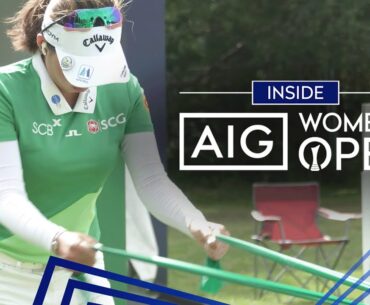 FASCINATING Warm-ups and Nelly Korda has trouble in the rough - Inside The AIG Women's Open