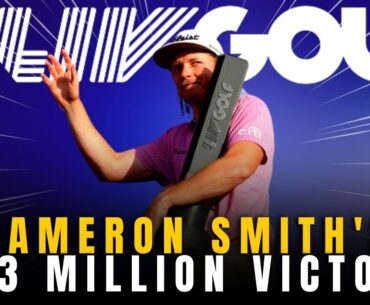 😱 MY GOD!  SPECTACULAR SHOWDOWN: CAMERON SMITH'S $7.3 MILLION WIN ROCKS LIV GOLF! GOLF NEWS