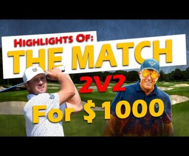 Bryson vs. Phil: Highlights of "The Match II" for $1000 Bet