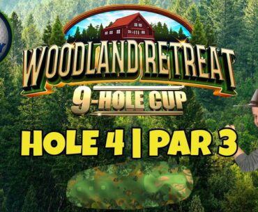 Master, QR Hole 4 - Par 3, HIO - Woodland Retreat 9-hole cup, *Golf Clash Guide*