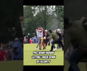 Pro golfer gets taken down by security. #golf #shorts