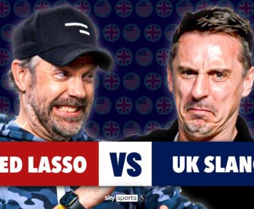 Gary Neville CHALLENGES Ted Lasso on UK football knowledge! 👀