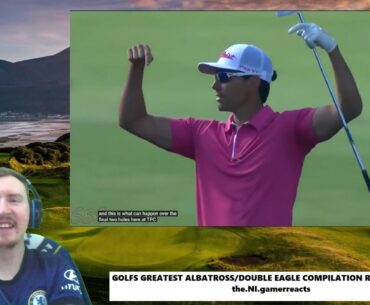 Golf Albatross/Double Eagle compilation reaction video! Unreal shots! #golf #pga #golfer #sports