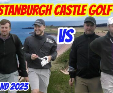I CAN'T BELIEVE HE DID THAT! 4 HOLE MATCH @ DUNSTANBURGH CASTLE GOLF CLUB