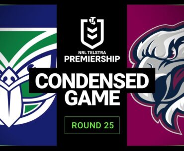NRL 2023 | New Zealand Warriors v Manly-Warringah Sea Eagles | Condensed Match, Round 25