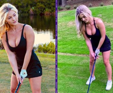 Watch Emily Caitlin Faulkner Take Her Golf Swing to a Whole New Level!