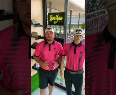 Go pink with Wayne and Mr BooYaa ! 🩷 #golf #caringdaisies