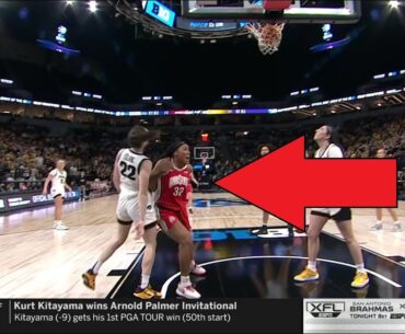 Caitlin Clark SHOVED DOWN By McMahon, Technical Called | Big 10 Tournament Final, #7 Iowa vs #14 OSU