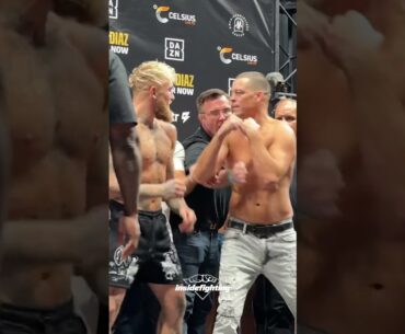 Nate Diaz and Jake Paul have heated final faceoff before Saturday night boxing match