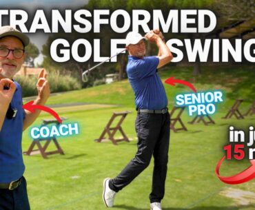 Pro Golfer STUNNED by Easiest Swing Coach (Actual Lesson)