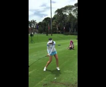 Sandra Gal Golf Swing 03/2015