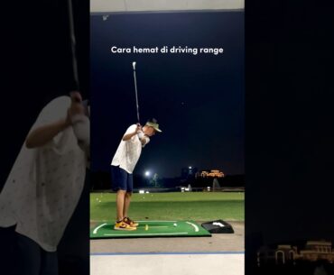 Cara supaya bola di driving range gak habis habis #golf #shortsgolf #golfswing #drivingrange