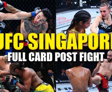 UFC Singapore Max Holloway vs Korean Zombie Full Card Post Fight