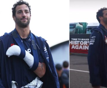 Daniel Ricciardo smiles even with a broken hand | BTS of #DutchGP