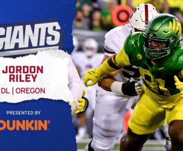 HIGHLIGHTS: Oregon DL Jordon Riley | Giants Draft Gervarrius Owens