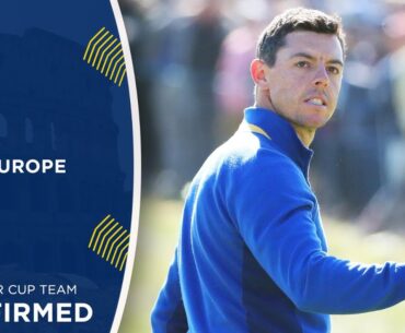 2023 European Ryder Cup Team Confirmed